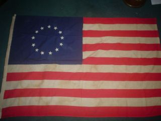 Vintage United States Or Boy Scouts Flag - Red/white Stripes 13 Stars 34 " X 53 "