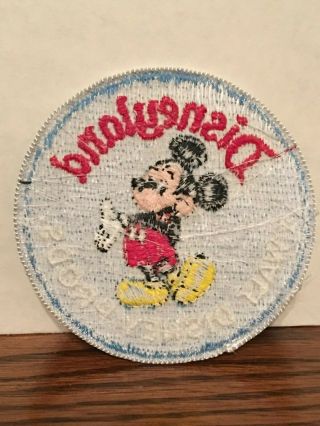 Vintage Disneyland Mickey Mouse Walt Disney Prods.  Round Patch 2