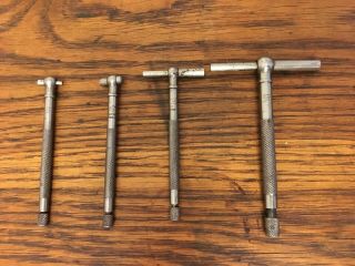 Vintage Set 4 Lufkin Rule Co.  Telescoping Gages Machinist Collectible Tool Usa
