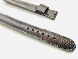 Vintage OMEGA 16mm Gray Calf Skin Authentic Watch Band Strap (10598M) 3