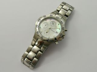 Vintage 1990s Zeitner Aquagraph Gents Divers Chronograph Quartz Wristwatch Vgc