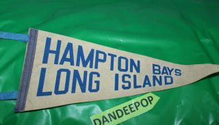 Vintage Hampton Bays Long Island Pennant York 2