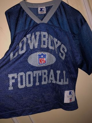 Vintage Starter Dallas Cowboys Nfl Football Jersey Mens Medium Usa