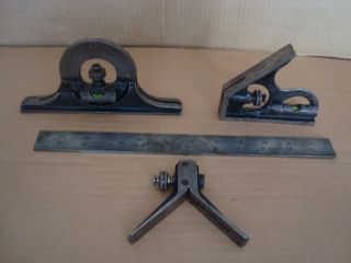 Moore & Wright.  Combination Set / Square.  Vintage Engineering Tool