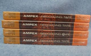 4 Vintage AMPEX 341 REEL - to - REEL RECORDING TAPE 7 in 1800 ft Blank 4