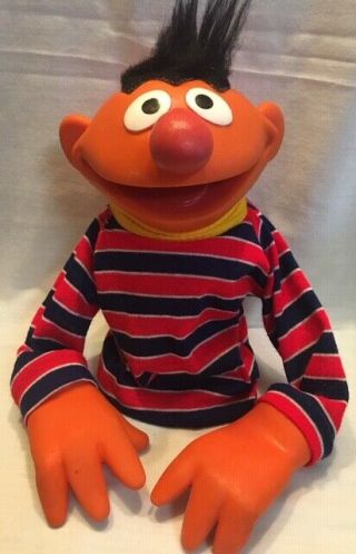 Vintage 1970s Ernie Hand Puppet Sesame Street Jim Henson Muppets