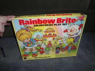 VTG 1983 RAINBOW BRITE COLORFORMS DELUXE PLAY SET NEAR COMPLETE 2