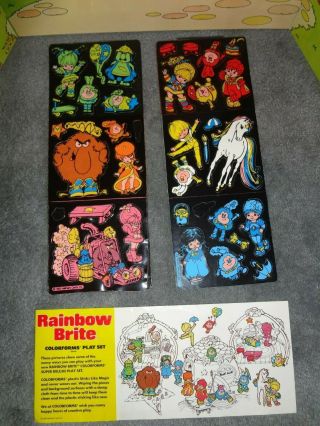 VTG 1983 RAINBOW BRITE COLORFORMS DELUXE PLAY SET NEAR COMPLETE 3