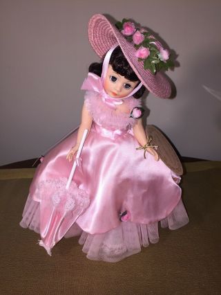 - Vintage Madame Alexander Doll 10 " Southern Belle For Doll House Mib