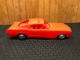Vintage 1964 - 1965 Ford Mustang Fastback Hard Plastic Toy 10 " 1/2 Inches Long