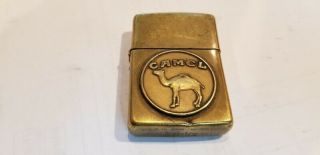 Vintage 1992 60th Anniversary Joe Camel Cigarettes Solid Brass Zippo Lighter
