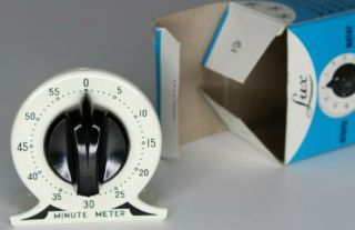 Vintage Lux Minute Meter Timer,  Robertshaw Controls,  Metal,  Usa