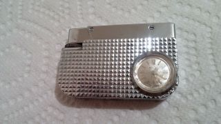 Vintage Buler Swiss Made Watch Butane Lighter