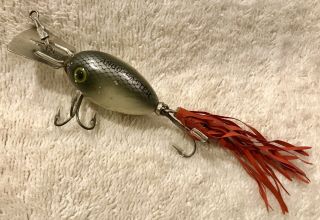 Fishing Lure Fred Arbogast 1/4oz Arbo Gaster Silver Flash Tackle Box Crank Bait