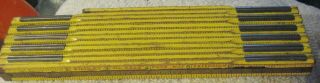 Vintage Stanley Zig Zag Ruler,  Folding Rule,  Brass Extension,  Usa Tool,  X226