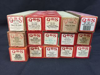 15 Vintage Qrs Player Piano Word Rolls Sweet Georgia Brown Romeo & Juliet & More