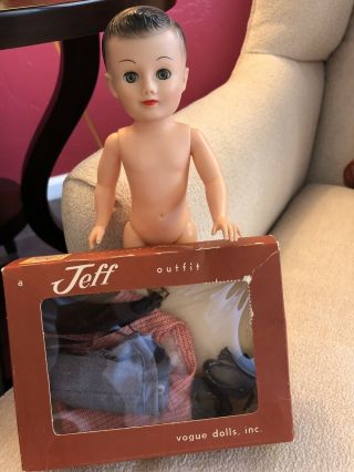 Vintage Vogue Jeff Doll With Mib Outfit