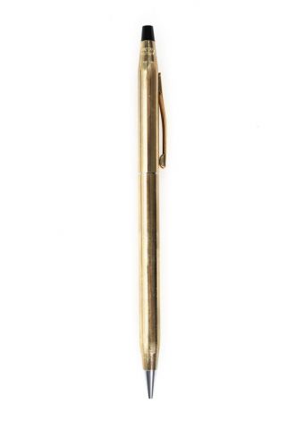 Cross Unisex Vintage 10KT Gold Filled Ballpoint Pen Mechanical Pencil Set 3