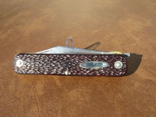 Vintage Western 932 Knife 2 Blades.  Knife And Saw.