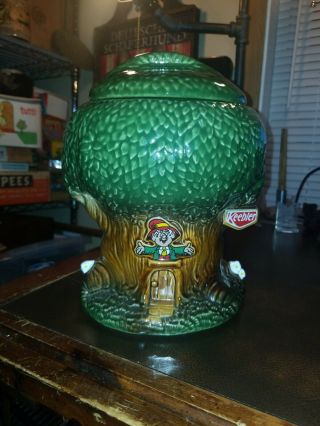 Vintage Keebler Elf Tree House Cookie Jar 1981 Keebler Co.  Mccoy 350 Usa - Nr