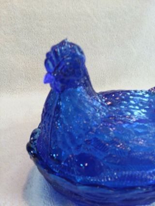 Vintage Cobalt Blue Chicken 