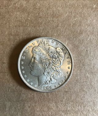 Vintage 1886 Morgan Silver Dollar Us Coin Ungraded