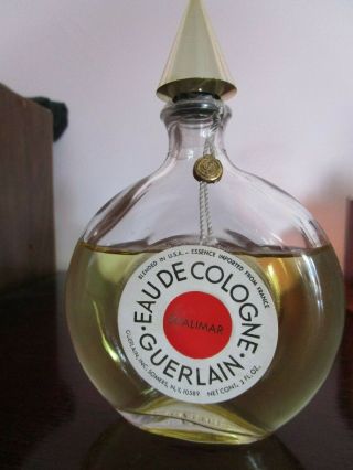Vintage Shalimar Eau De Cologne Perfume 3.  0 Fl Oz.  France 65 Full,  See Listing
