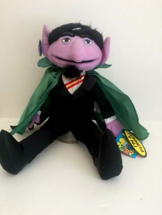 Vintage 1995 Sesame Street Count Puppet Applause With Tags
