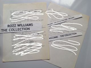 Rozz Williams Owned - Christian Death P.  E Set Of Two - Vintage Copied Writings.