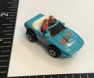 Vtg Galoob Micro Machines ‘80s Mazda Rx - 7 Convertible Car W/ People Figures Rare