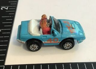 Vtg Galoob Micro Machines ‘80s Mazda RX - 7 Convertible Car w/ People Figures Rare 3