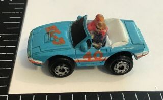 Vtg Galoob Micro Machines ‘80s Mazda RX - 7 Convertible Car w/ People Figures Rare 5