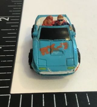 Vtg Galoob Micro Machines ‘80s Mazda RX - 7 Convertible Car w/ People Figures Rare 6