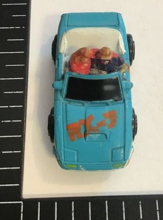 Vtg Galoob Micro Machines ‘80s Mazda RX - 7 Convertible Car w/ People Figures Rare 7