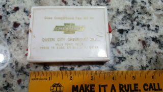 Vintage Chevrolet Glove Compartment First Aid Kit 1950 - 1960 Queen City Chevrolet