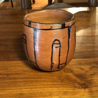 Vintage Native American Pueblo Indian Maricopa Pottery Jar Vesta Bread Coll’n