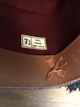 Midian Jeweled FEZ Hat w/ Storage Bag Size 7 5/8 Vintage Shriners Masonic Fancy 3