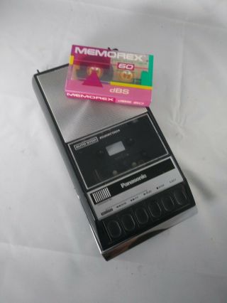 Panasonic Vintage Tape Recorder Audio Cassette Player Rq - 309ds,  Nip Tape