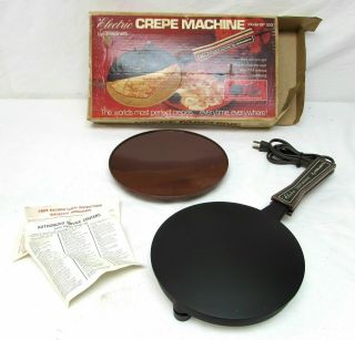 Vintage Grandinetti Electric Crepe Machine Bp303