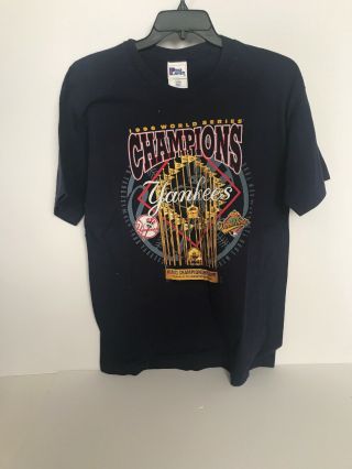 Vintage 1996 York Yankees World Series T - Shirt Mens Large Champions Mlb