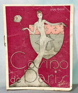 Vintage Casino De Paris 1938 Program Adult Souvenir Theater Pamphlet