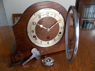 Vintage Garrard Westminster Chime Clock,  Ipswich Retailer,  Gwo.