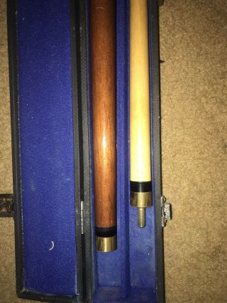 Vintage 3 Piece Pool Stick With Case 2