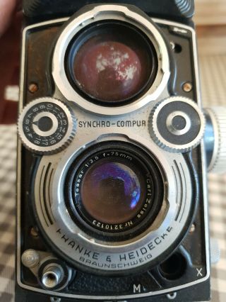 VINTAGE ROLLEIFLEX 1:3.  5 CARL ZEISS 75MM F3.  5 CAMERA OR PROJECT 2