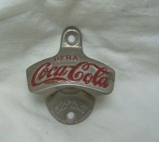 Vintage Beba Coca Cola Starr X Cast Iron Wall Mount Bottle Opener