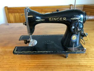 Vintage Singer 201 Sewing Machine,  1950 Aj95335 Centennial Edition