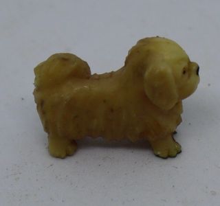 Antique Miniature Rare Celluloid Dog For Dollhouse