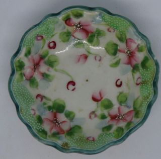 Antique Miniature Rare Porcelain Hand Painted Bowl For Dollhouse