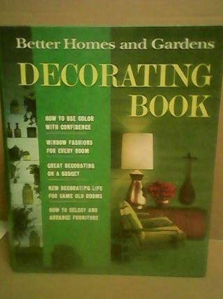 Vintage Better Homes And Gardens Decorating Book 1950s - 60s 1968 Guide For Movies
