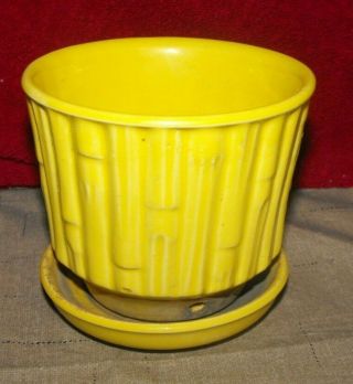 Vintage Mccoy Yellow Flower/plant Planter Vase